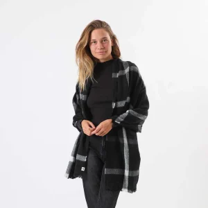 Manta Cuadros Negro Humana