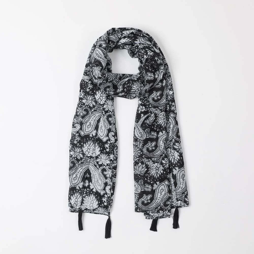 Pañuelo Estampado Negro Martina Tatienne