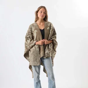 Poncho Doblez Café Tatienne