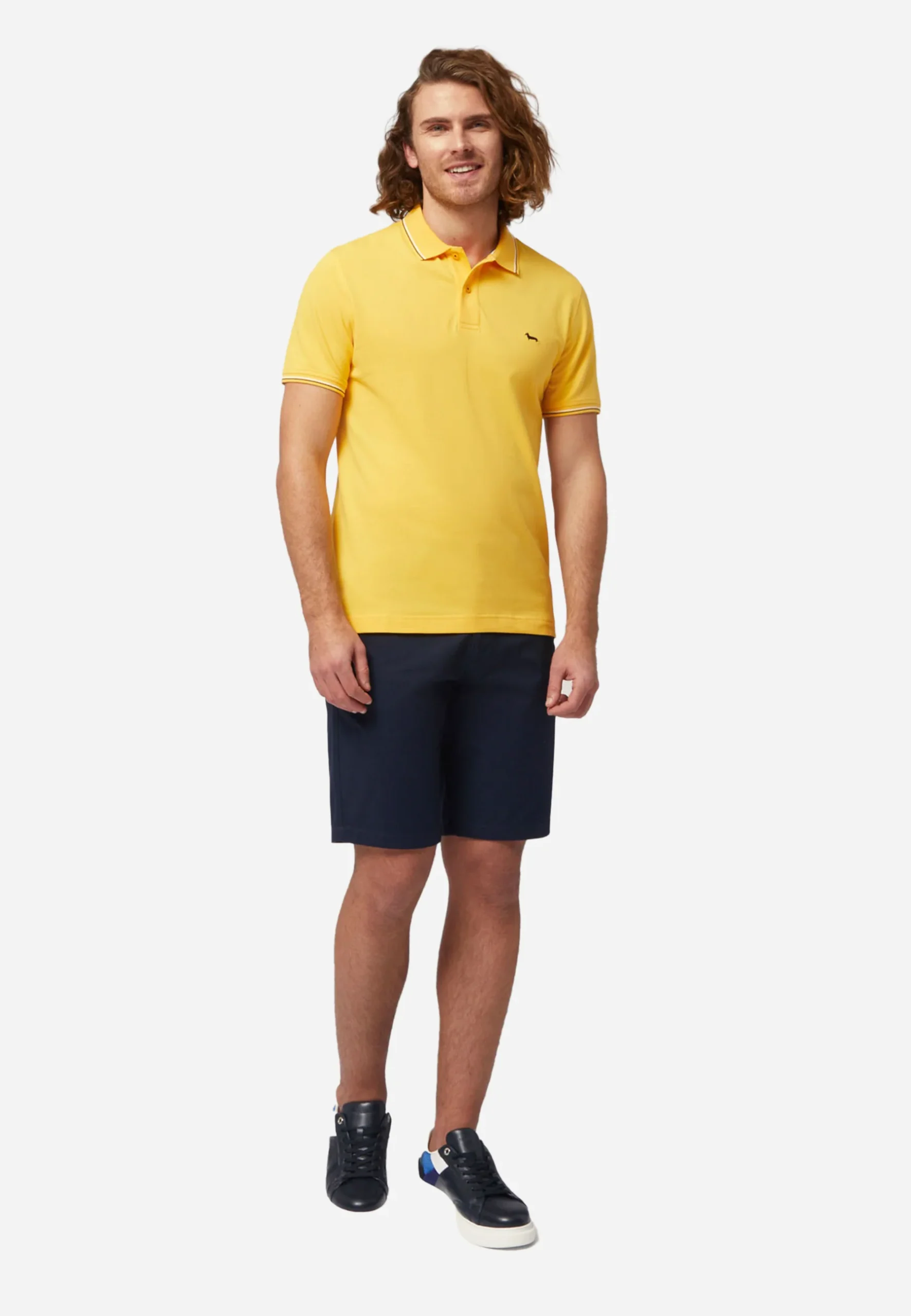 Camisa Polo Amarillo Clásico Hombre H&B - Imagen 3