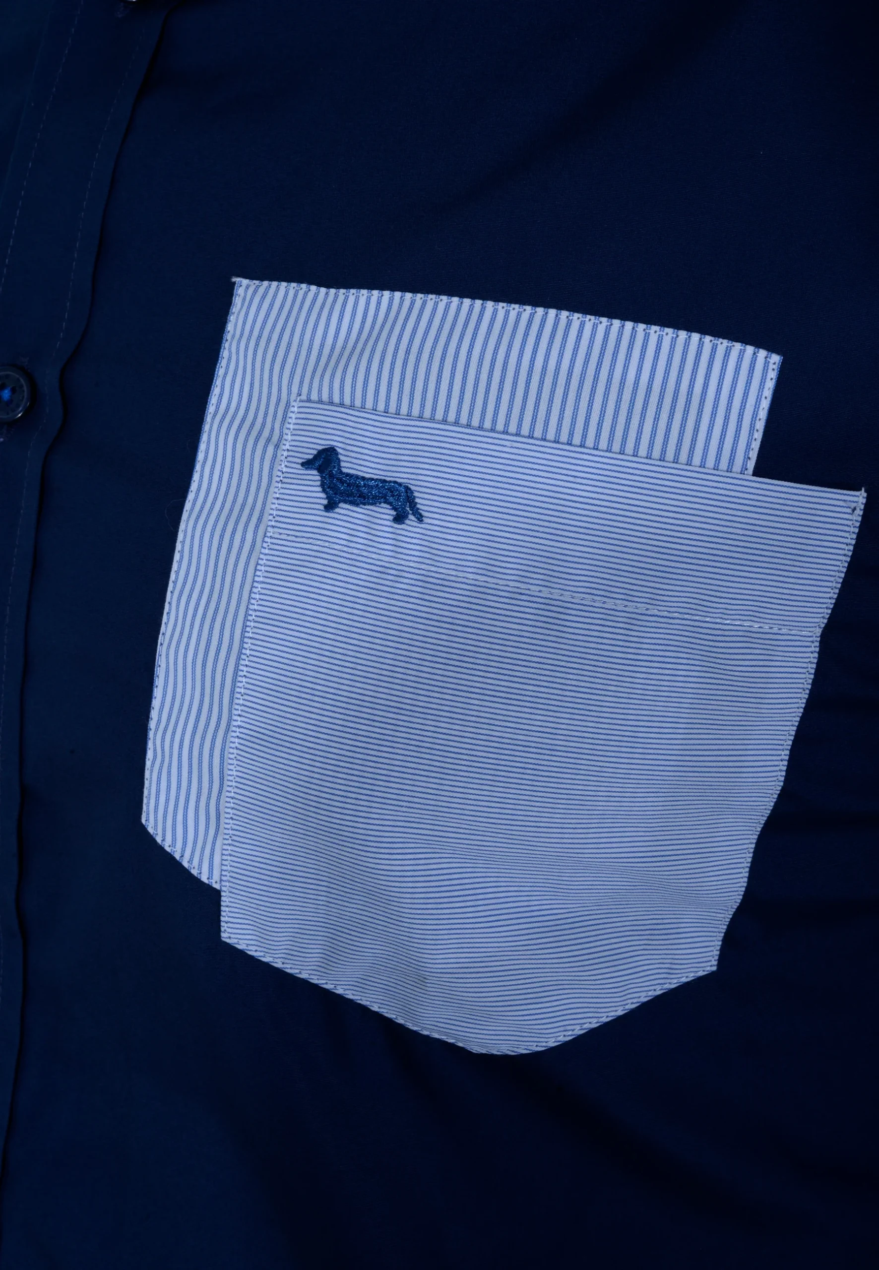 Camisa Clásica Azul Marino H&B - Imagen 5