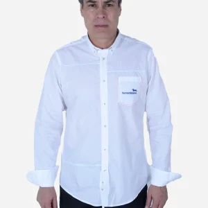 Camisa Hombre Blanco Minimalista H&B