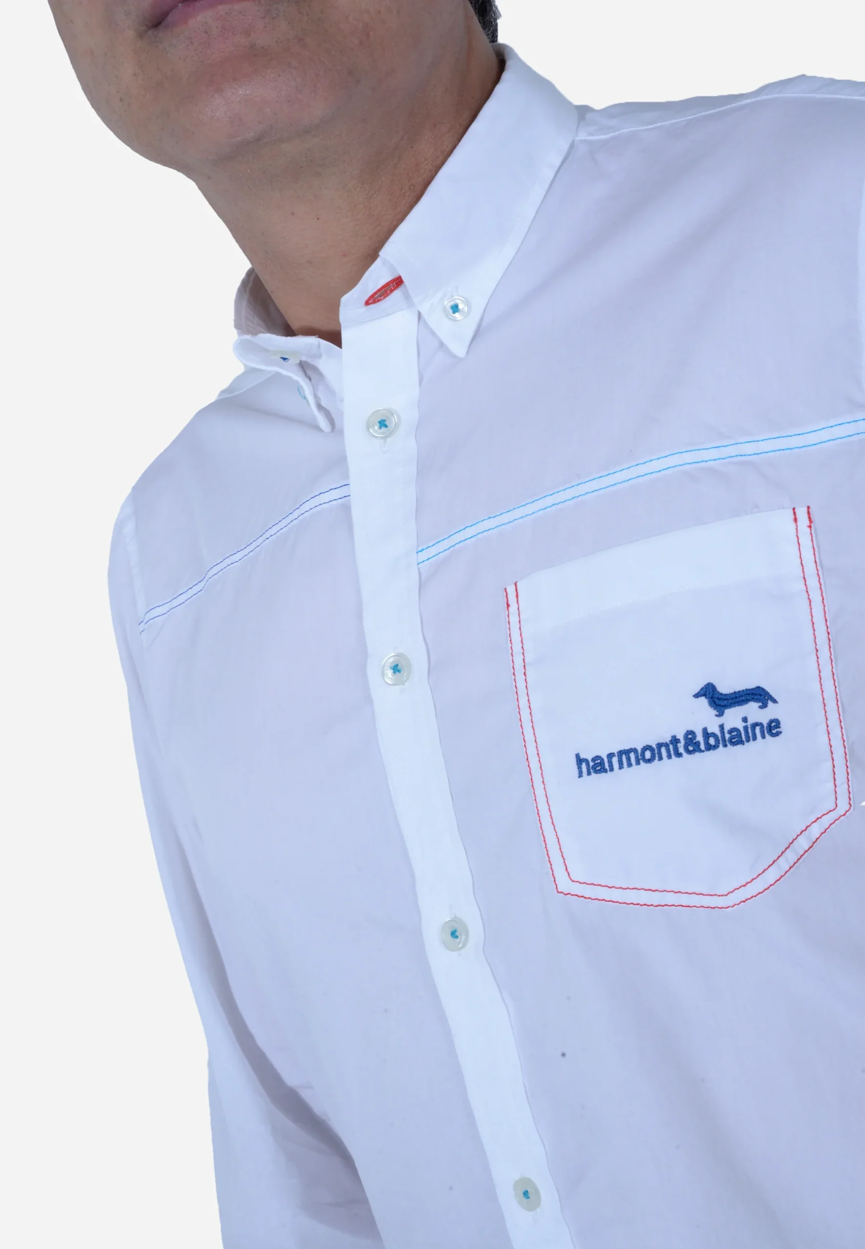 Camisa Hombre Blanco Minimalista H&B - Imagen 4