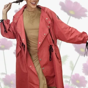 Gabardina Argollas Naranja