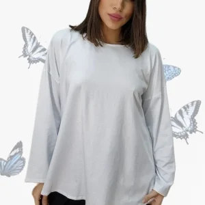 Camiseta Manga Evase Blanca