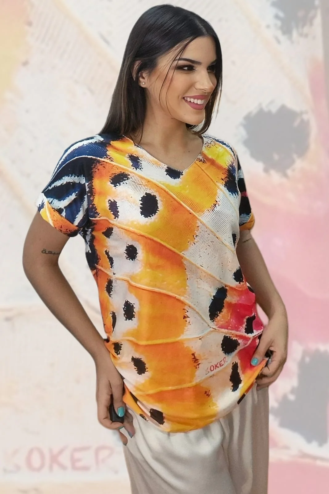 Jersey Manga Corta Ala Mariposa