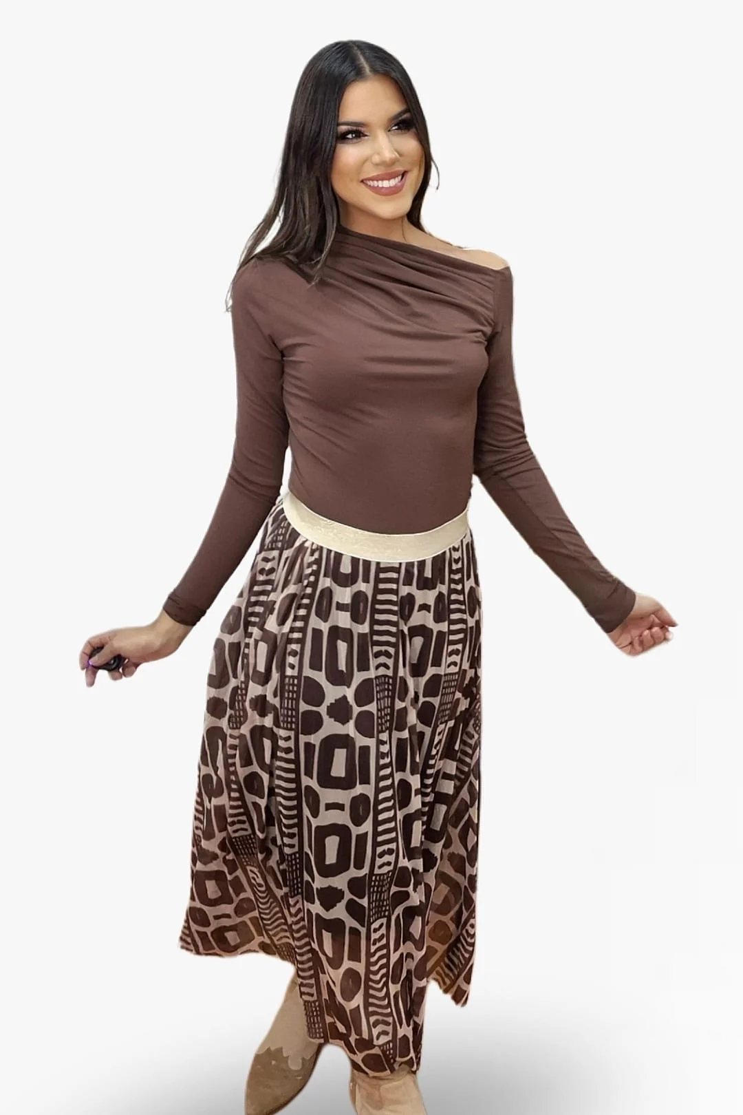 Falda Tul Maya Marrón - Imagen 5