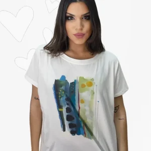 Camiseta Acuarela Verdes