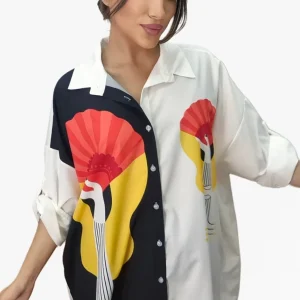 Camisa Abotonada Abanico Guitarra