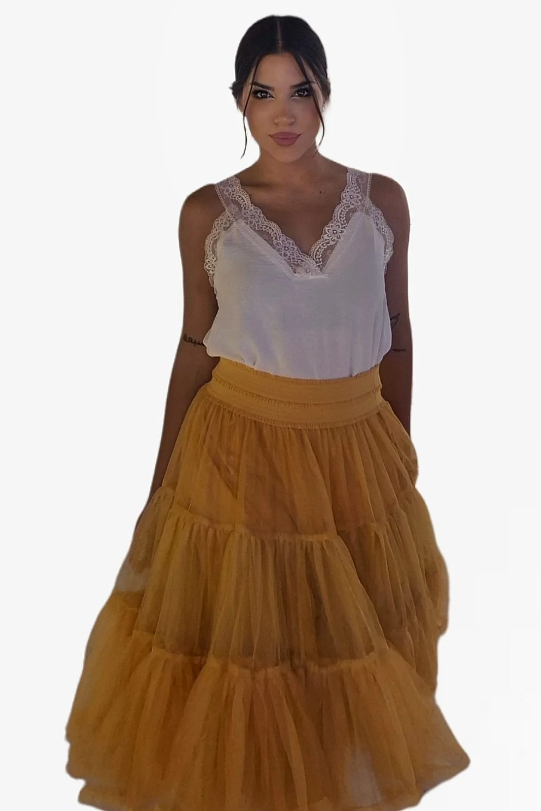 Falda tul amarilla - Imagen 4
