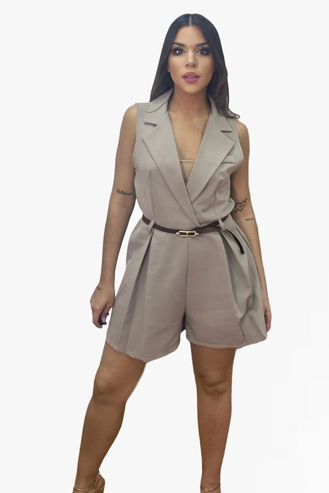 Mono Solapa Cruzada Marrón - Imagen 6