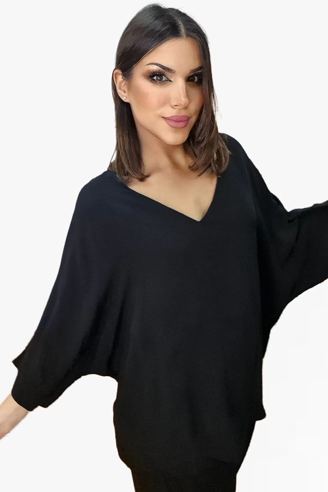 Bluson FLuido Oversize Negro - Imagen 3