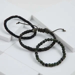 Set Pulseras Zante Negro Gorillaz by Bobs