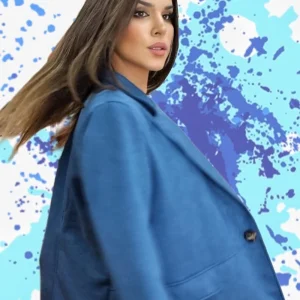 Blazer Rustic Oversize Azul