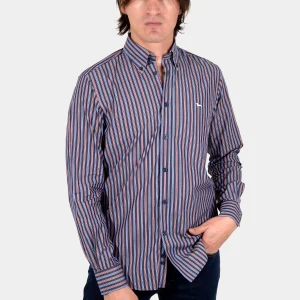 Camisa Retro Azul/Rojo H&B
