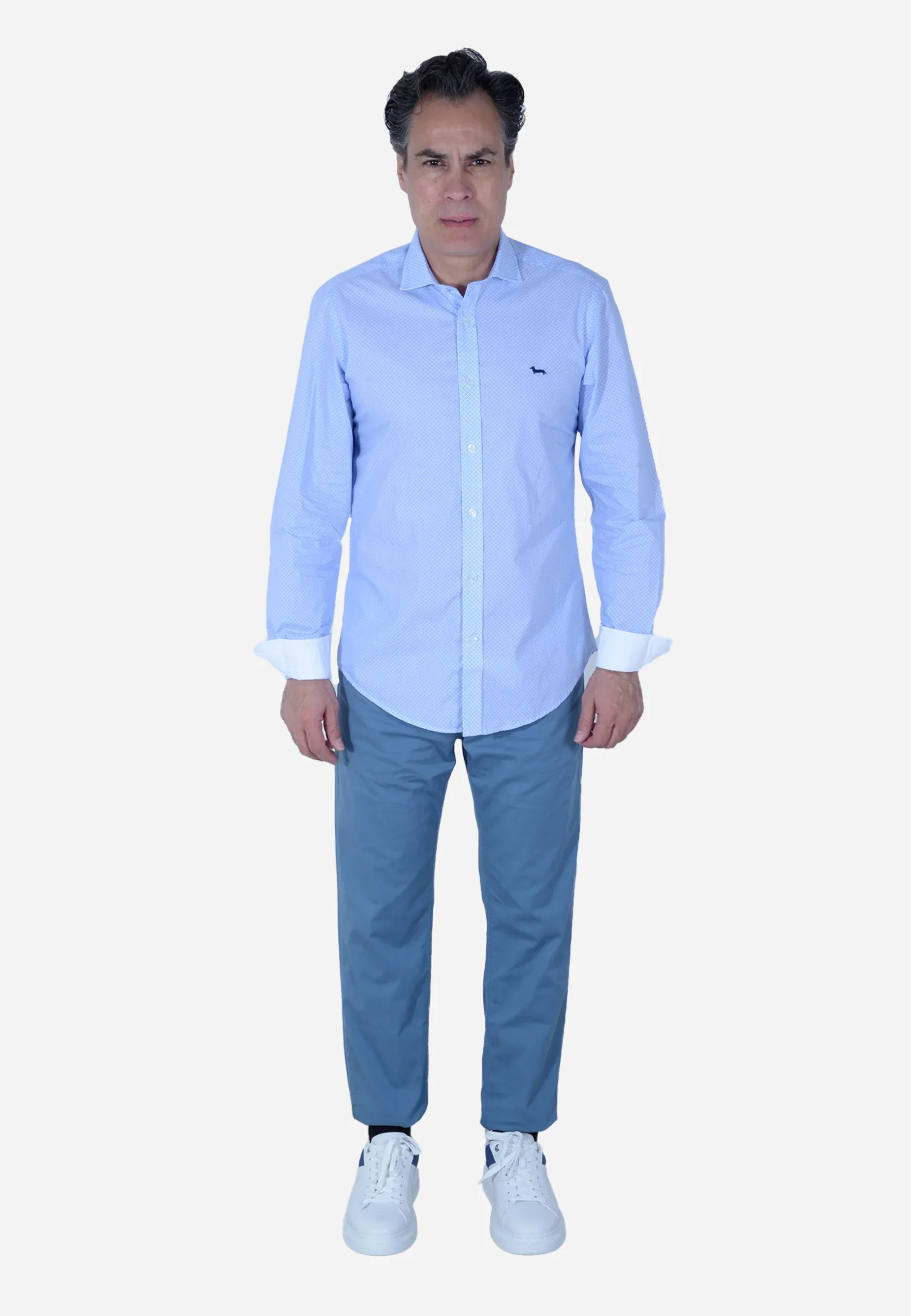 Camisa Hombre Celeste H&B - Imagen 3