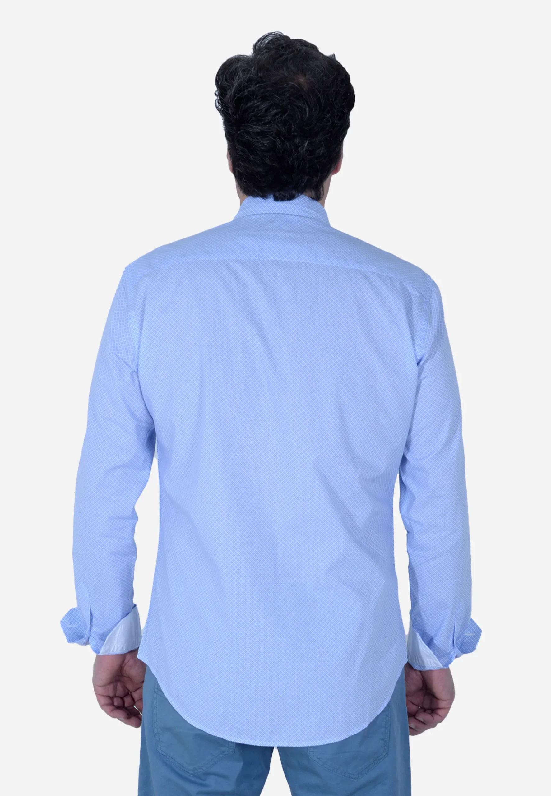Camisa Hombre Celeste H&B - Imagen 5