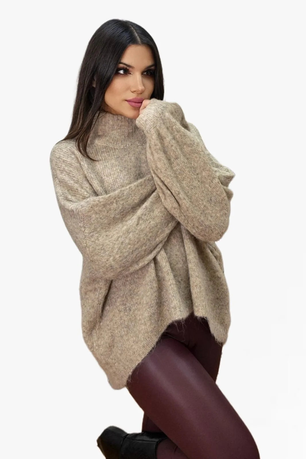 Jersey Manga Abullonada Camel - Imagen 6