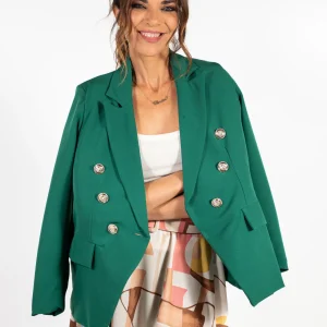 Blazer Abotonada Verde