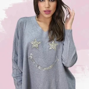 Jersey Star Smile Gris