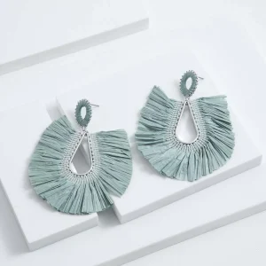 Aros Largo Celidonia Azul Humana