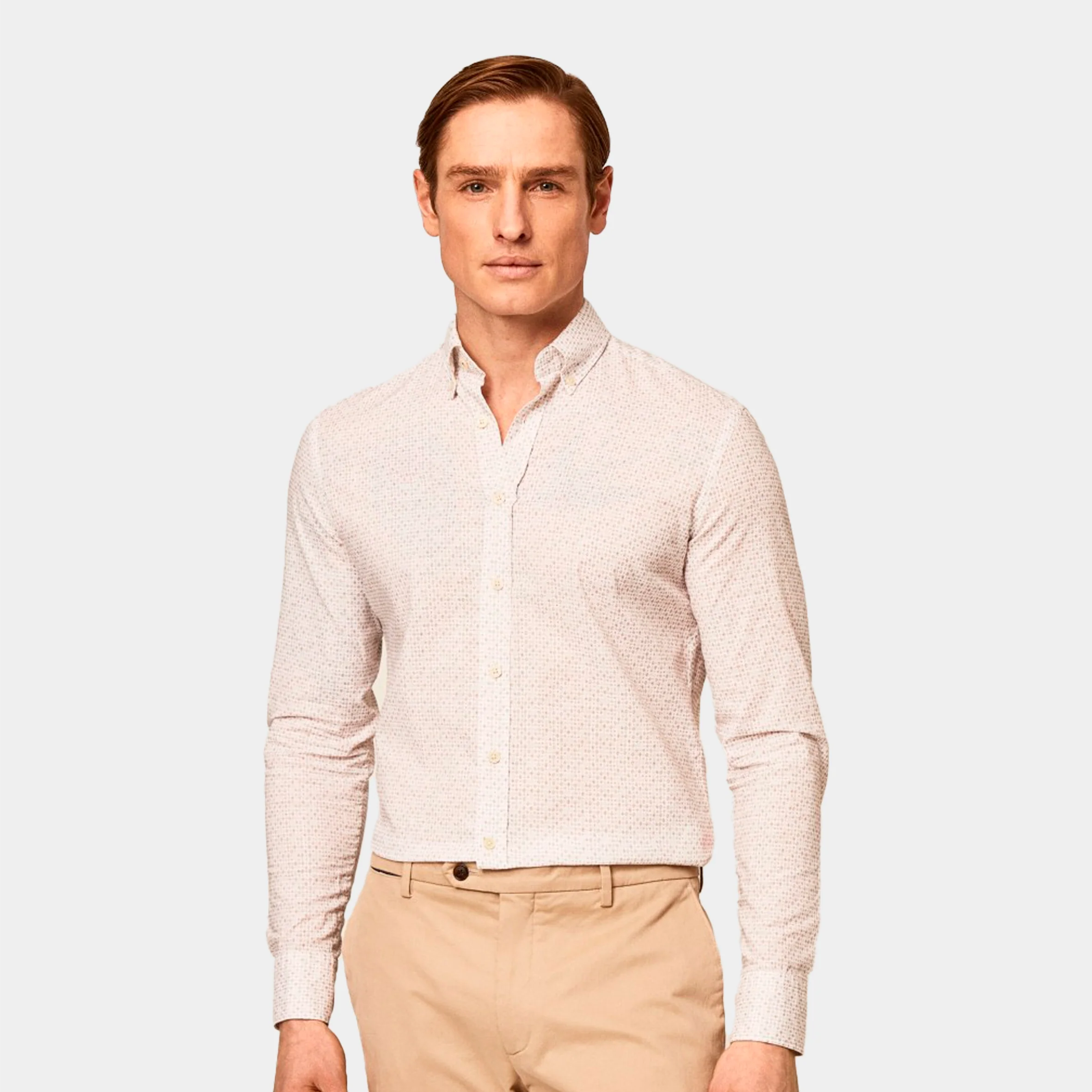 Camisa Clásica Hombre Blanca H.L.