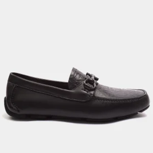 Mocasín Negro Cuero Broche Gaccini S.F.