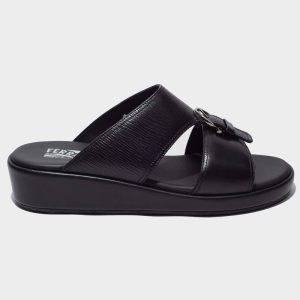 Sandalias Tipo Slide Negro S.F.