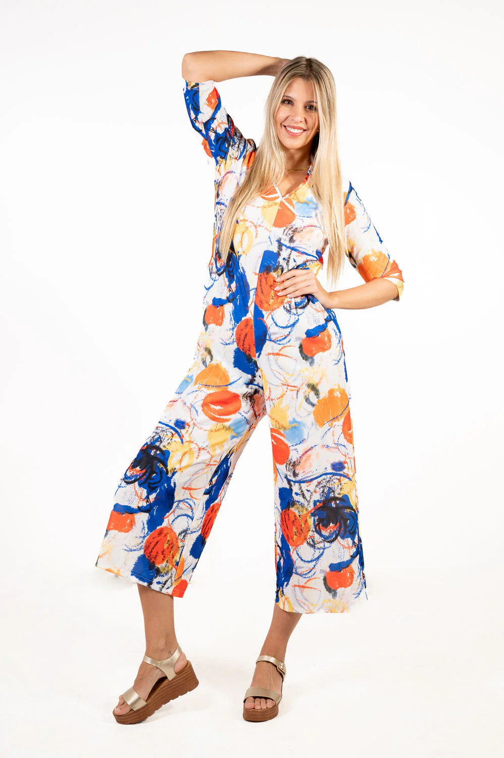 Mono Abstractus Azul