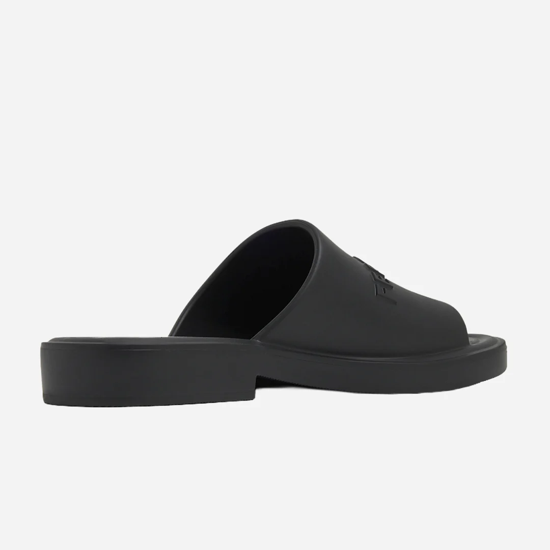 Sandalias Hombre Negras Logo S.F. - Imagen 4