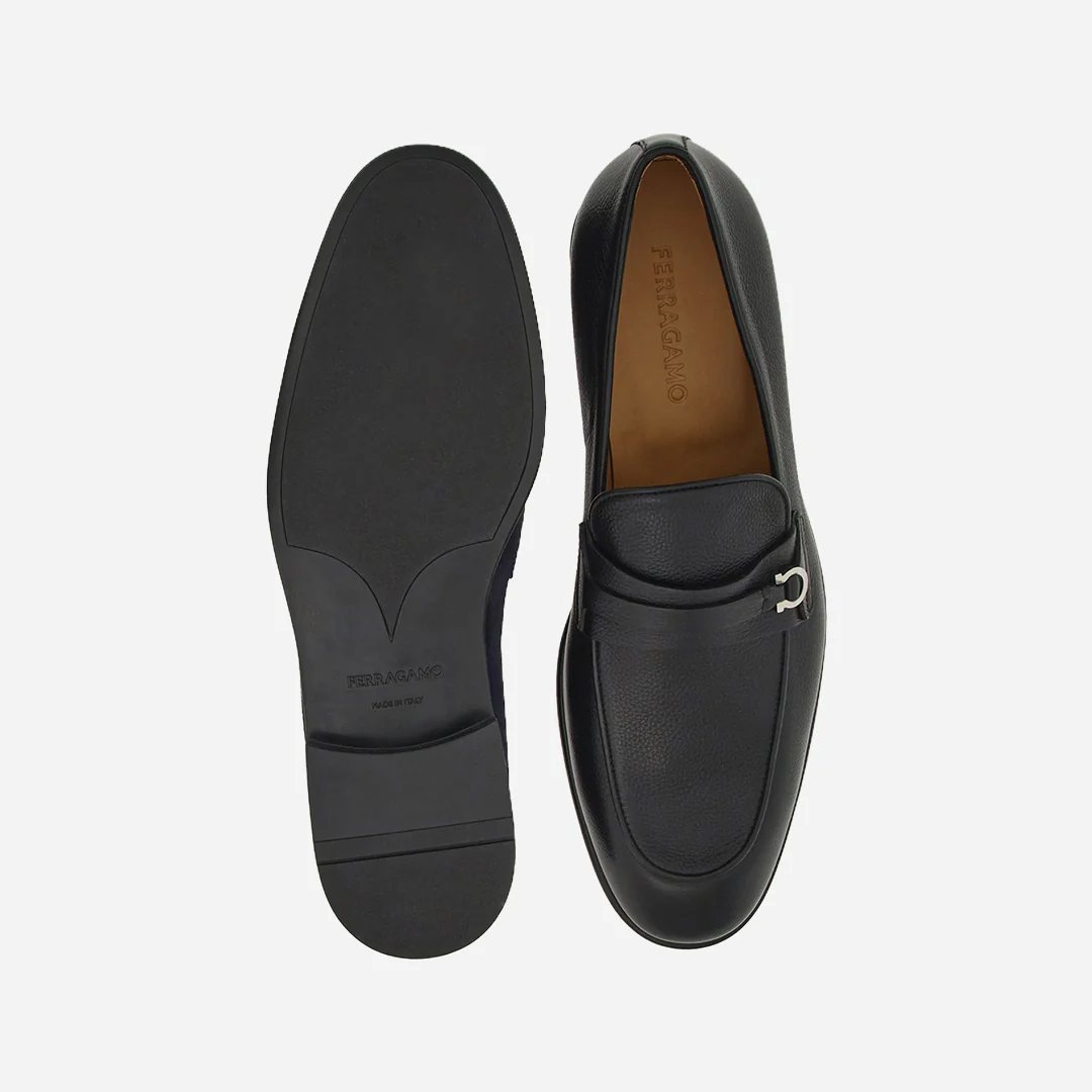 Mocasín Negro Cuero Broche Gaccini S.F. - Imagen 3