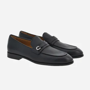 Mocasín Negro Cuero Broche Gaccini S.F.