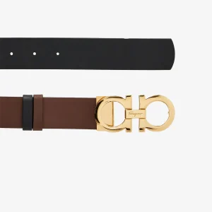 Cinturón Dama Café/Negro Reversible Cuero