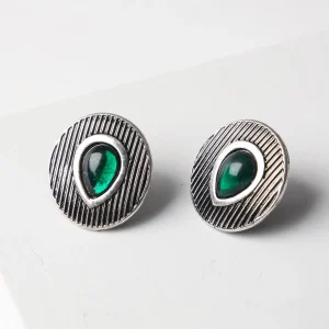 Aros Pegado Verde Chanel Humana