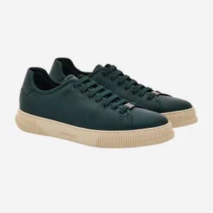 Tenis Bruce Verde Oscuro Cuero S.F.