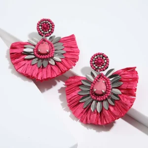 Aros Largos Sitges Fucsia Humana