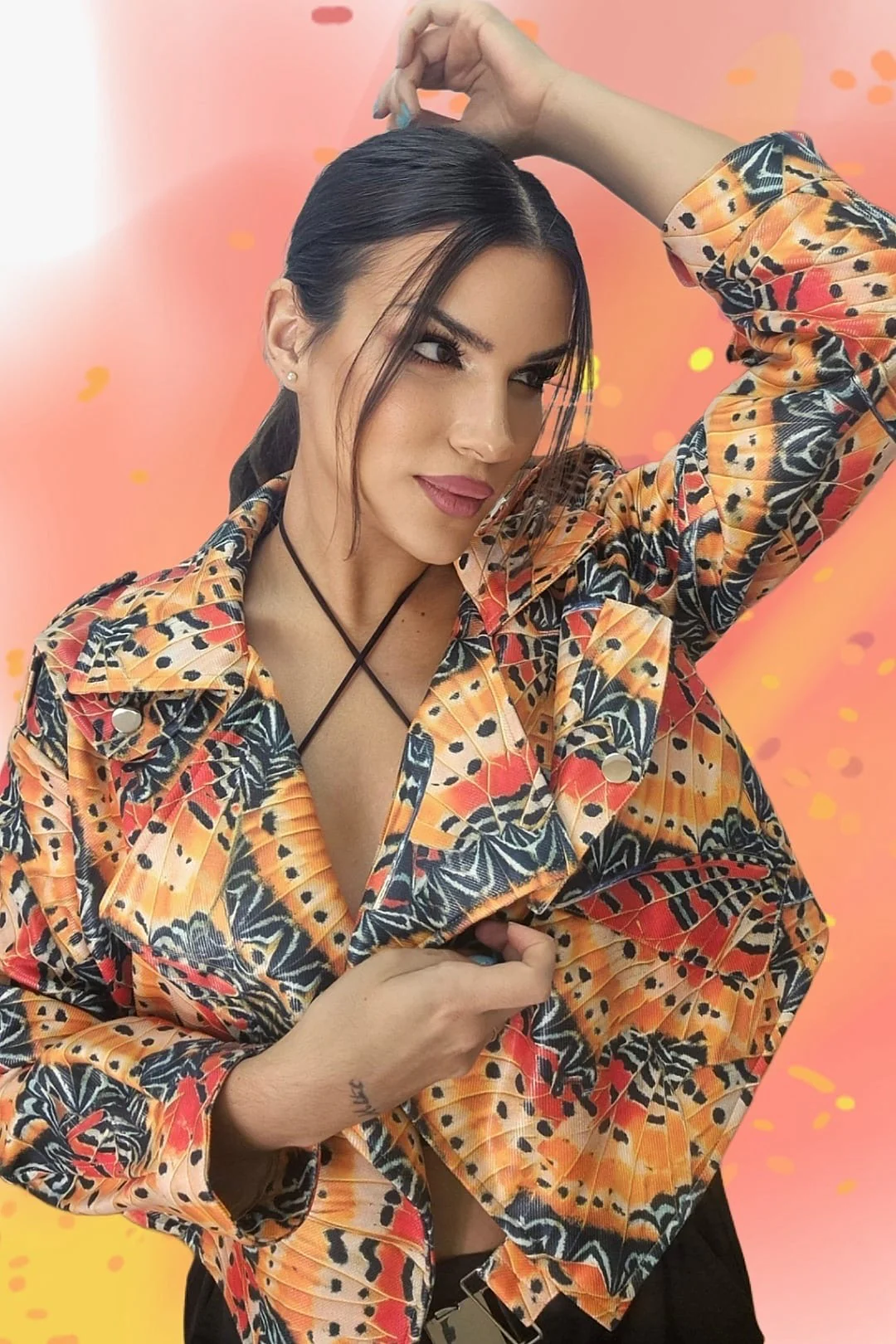 Chauqeta Cruzada Mariposa