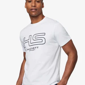 Camiseta T-shirt Blanca Con Su logo H.L.