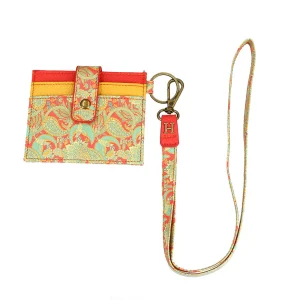 Billetera Tarjetero Paisley Roja Humana