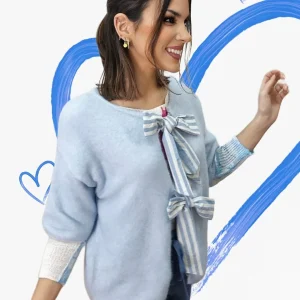 Camiseta Lazos Bicolor Azul