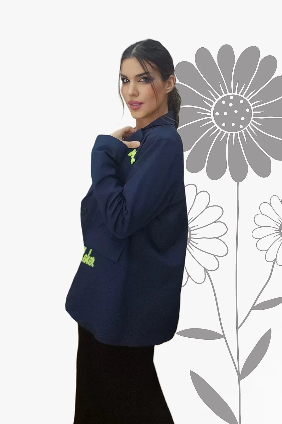 Blazer Koker Amour Azul