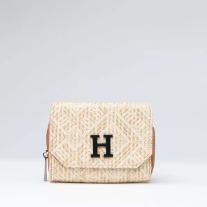 Billetera Pequeña Trama Beige Humana