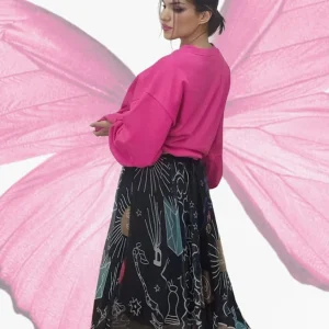 Falda Tul Emojis Negra