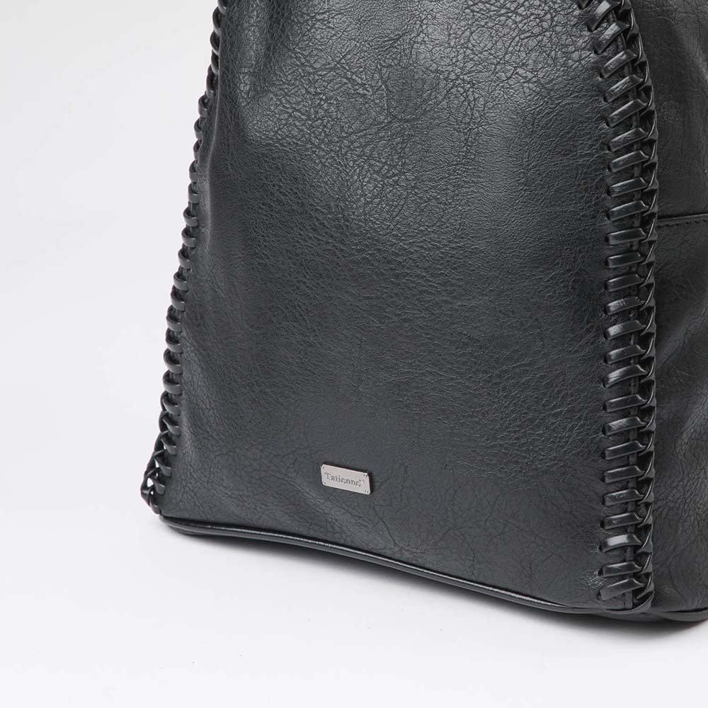 Mochila Natural Negra Tatienne - Imagen 3