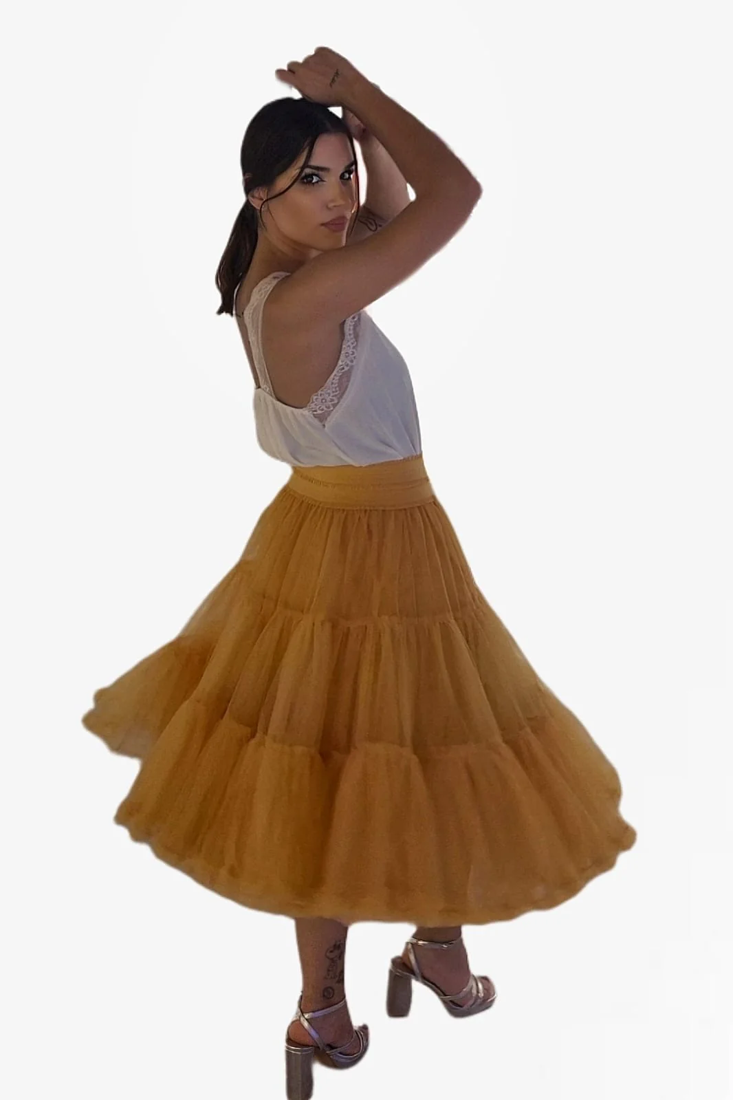 Falda tul amarilla - Imagen 7