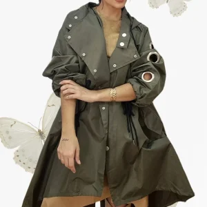 Gabardina Argollas Verde