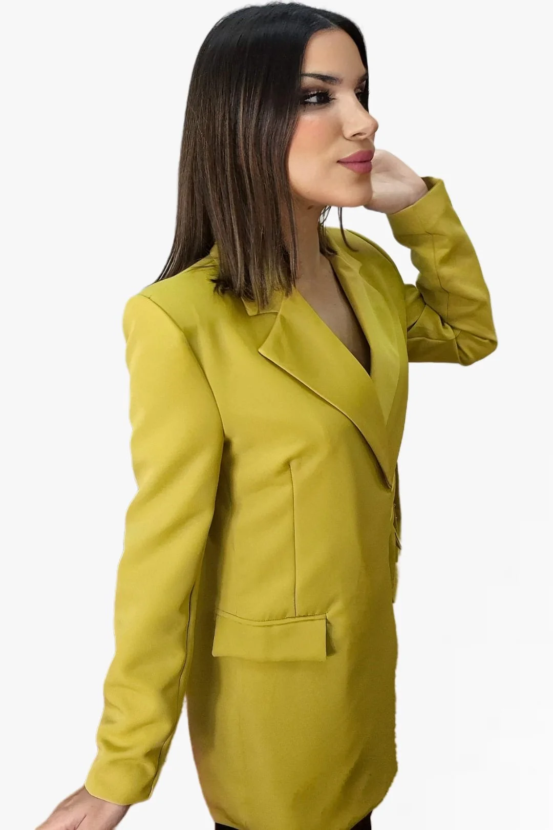 Blazer Cruzada Hebillas Verde - Imagen 3