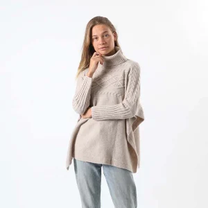 Poncho Melange Café Tatienne