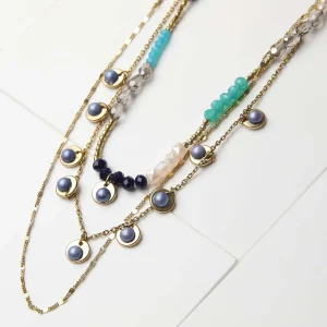 Collar Corto Azúl Luli Tatienne