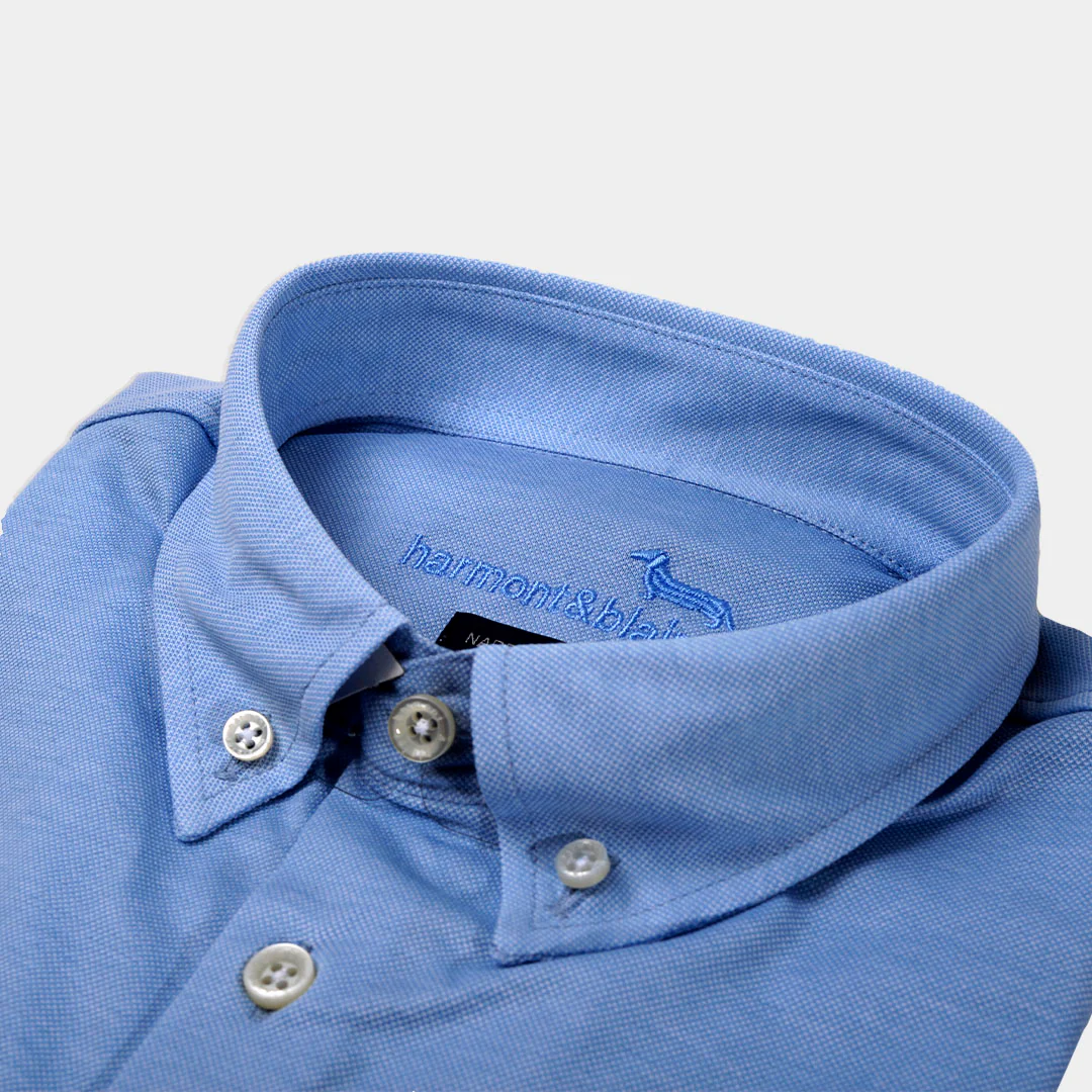 Camisa Hombre Celeste H&B - Imagen 4